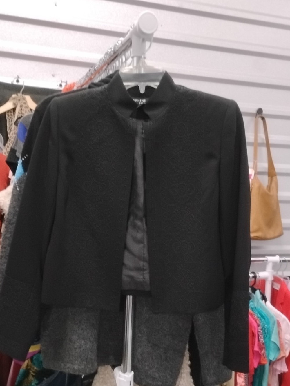 Josephine Chaus Embroidered Classic Black Women's Jacket